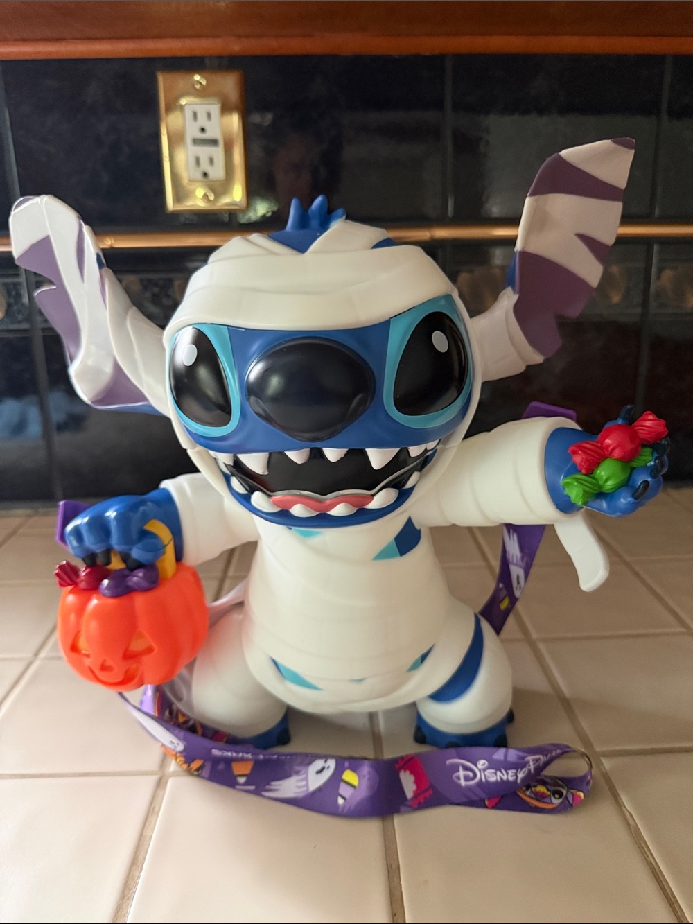 Disney Mummy Stitch Popcorn Bucket